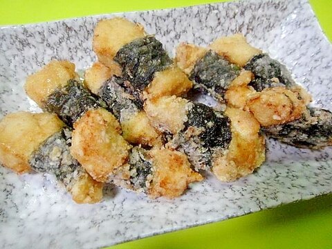 鶏むね肉の海苔巻き揚げ